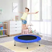 CostwayMini Folding Kids Trampoline Portable Recreational Rebounder-Blue
