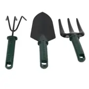 3 Pcs Garden Farming Set Gardening Hand Tool Set Cultivator Fork Trowel Kit