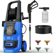 Pressure Washer, 5000PSI 3.2GPM Adjustable Touch Screen with 55FT Total Length P