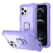 MCC Stylish Shockproof iPhone 12 Pro Max Case Cover Apple Heavy Duty Tough [Purple+Purple]