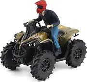 Diecast Masters BRP Bombardier Models 1:32 Scale Diecast Replica Can-Am Renegade X mr 1000R, Liquid Titanium & Magma Red | Item 60010