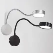 LED Wall Light Gooseneck Mount Sconce Bedside Reading Lighting Flexible Lamp