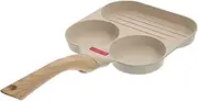 PartyKindom 1Set Non Stick Camping Frying Pan Multi Function Pancake Pan for Breakfast Egg Cooker for Outdoor Cooking and Kitchen Use