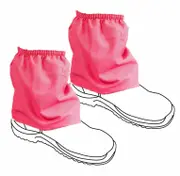 Over Boots Ankle Hiking Gaiters Sock Saver Protect 100% Cotton Hot Pink