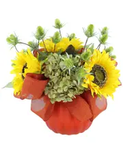 Creative Displays Sunflower Fall Arrangement with Hydrangeas & Thistle