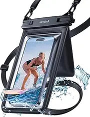 Lamcall 2Spaces Waterproof Phone Pouch Bag - 7.5" Waterproof Smartphone Case with Lanyard, IPX8 Cell Phone Dry Bag Beach Essentials for iPhone 16 /Plus/Pro Max/15/14/13, Galaxy 24/23/22, 4-7.5"