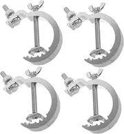 DRESSOOS 4pcs Heavy Duty Stage Lighting Truss Clamps Light Hooks with Skid for Weddings Performances and Events
