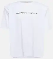 [Alexandre Vauthier] Alexandre Vauthier Logo cotton jersey T-shirt AU 14 black
