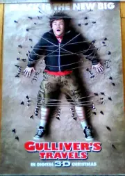 GULLIVER's TRAVELS - 2010 13.5x20 PROMOTIONAL MOVIE POSTER DS DOUBLE SIDED. NEW