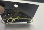 Moda Fabric Bangle Scissor Gold MJ102 Moda Findings