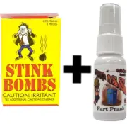 1 LIQUID ASS ® SPRAY BOTTLE + 3 GLASS STINK BOMBS