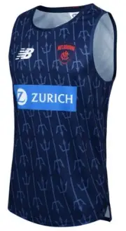 Melbourne Demons AFL NEW BALANCE Mens Training Singlet by Sporting House