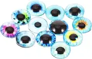 TOBBOMEY 100pcs Simulated Animal Eyes Glass Clay Doll Making Props Doll Parts Doll Eyes for Crafts Dolls Eyes Craft Safety Eyes Doll Eyes Supplies Findings for Jewelry Making Fake Eyes
