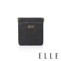 在飛比找momo購物網優惠-【ELLE HOMME】ELLE 真皮零錢包/收納包(黑色/