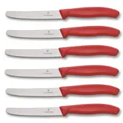 Victorinox Steak and Tomato Knife 11cm Wavy Edge - Set of 6