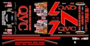 #7 Geoff Bodine QVC 1996 Thunderbird 1/64th HO Scale Slot Car Decals