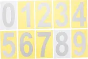 5Sets Reflective Numbers Stickers Self Adhesive Mailbox Decals for Easy Visibility for Mailboxes Doors and Windows Numbers