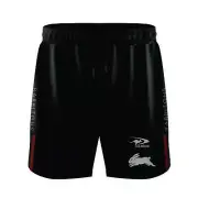 South Sydney Rabbitohs 2024 Training Shorts Sizes Small - 7XL Black NRL Classic