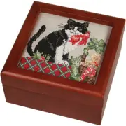 Mahogany Simply Square Box 5"X5"X2.75" Design Area 4"X4"