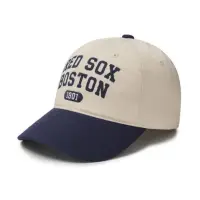 在飛比找蝦皮購物優惠-MLB 拚色英文復古棒球帽