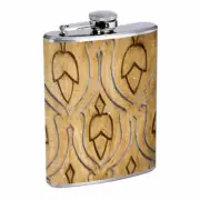 Rustic Backdrop Em1 Flask 8oz Stainless Steel Hip Drinking Whiskey