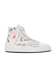 B-Court high-top trainers with Balmain Beauty print 36,37,38,39,40 white