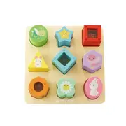 10pc Le Toy Van Wooden Rainbow Sensory Shape Sorter Educational Fun Toy 12m+