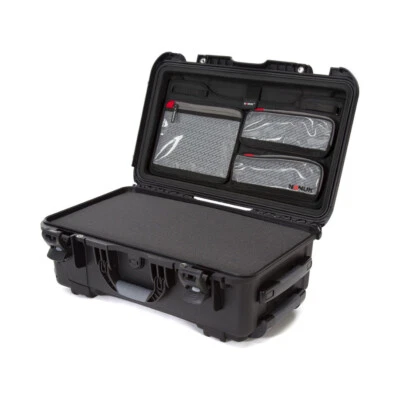 Nanuk 935 Waterproof Wheeled Hard Case with Foam and Lid Organizer (Graphite)