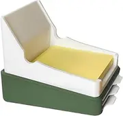 Note Pad Holder - Sticky Note Holder for Desk | 3x3inch Sticky Pads Dispenser, Sticky Note Organizer, Desktop Storage Box Supplies Notepad for School Student Classroom Organization