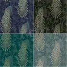 Rasch Peacock Wallpaper Feathers Exotic Bird Metallic Glitter - Various Colours