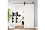 2m Heavy Duty Sliding Barn Single Door Hardware Kit Damper Track Rail Roller System
