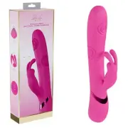 VIVE Mimi - Pink - Pink 25 cm USB Rechargeable Vibrating & Tapping Rabbit Vib...