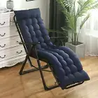 recliner Chair Cushion with Backrest Sun Lounger Chair Cushion for Cafe Home