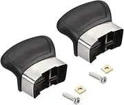 2 Pcs Replacement Handles for Pots and Pans ，Pot Short Side Handles Sauce Pot Panhandle with Screw for Pressure Pan Black Type Cooker Steamer