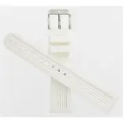 Swiss Army Brand Man's 18mm White PVC/Rubber Watch Band VIC-003737