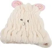 KAILIKETIY Animal Embroidered Hair Towel Quick Drying Bath Cap for Women Girls Absorbent Head Wrap Towel Comfortable Material