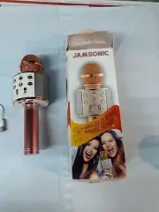 Jamsonic Wireless Bluetooth Karaoke Microphone Stereo KTV USB Speaker Player US