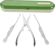 GRIRIW 304 Stainless Steel Crab Forks Set Easy to Use Crab Crackers Seafood Picks Metal Tools for Boil Party for