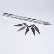 NEW Hobby Exacto Knife Set 6 Blades Handle For Craftsman Craft Tool Precision