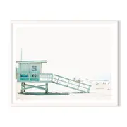 Off-Duty Framed Printed Wall Art - White