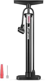Compact 160PSI ycle Tire Foot Pump Portable Bike Inflator Basketball Electric Bike Cycle Inflator Cycling Accessory