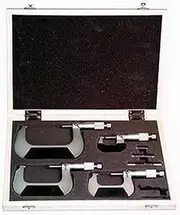 Micrometer 0 to 4in. Range .0001 Increments Carrying Case Included
