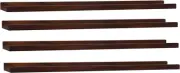 Long Floating Shelves 36 Inches Set of 4,Wood Picture Shelf for Wall with Ledge,