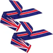 [Abaodam] UK Flag Pattern Headscarf Men's Women's Workout Headbands and Breathable Sweatband for Sports