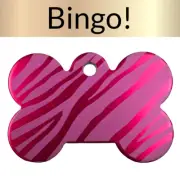 Custom Engraved Dog Tags Personalized Dog Collar Pet Tags Engraved ID PINK BONE