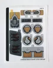 Lego 76099 Rhino Face-Off by the Mine Original Sticker Sheet - Authentic Decals
