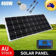 12V 400W Solar Panel Mono Kit Caravan Camping Home Battery Charging Power Bank