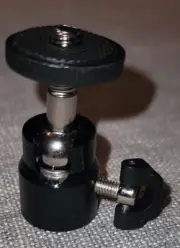 Camera Hot Shoe Ball Head Mount Adapter 1/4" Swivel Tripod Arm Holder DSLR