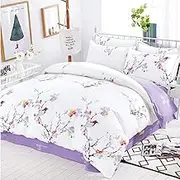 Spring Eva Design 100% Cotton Quilt Cover Set, Single