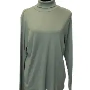 New ~ BP. BP NORDSTROM ~ Green Hedge Ribbed Turtle Neck Top Size 3X